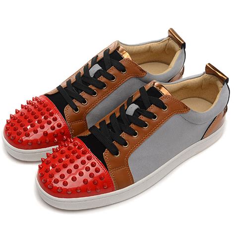 casual red bottom shoes for men|red soled shoes for men.